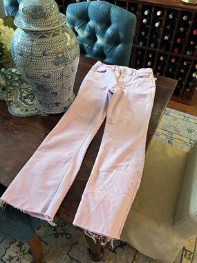 Harper’s Heritage Women’s Purple Straight-Leg Cropped Jeans 25